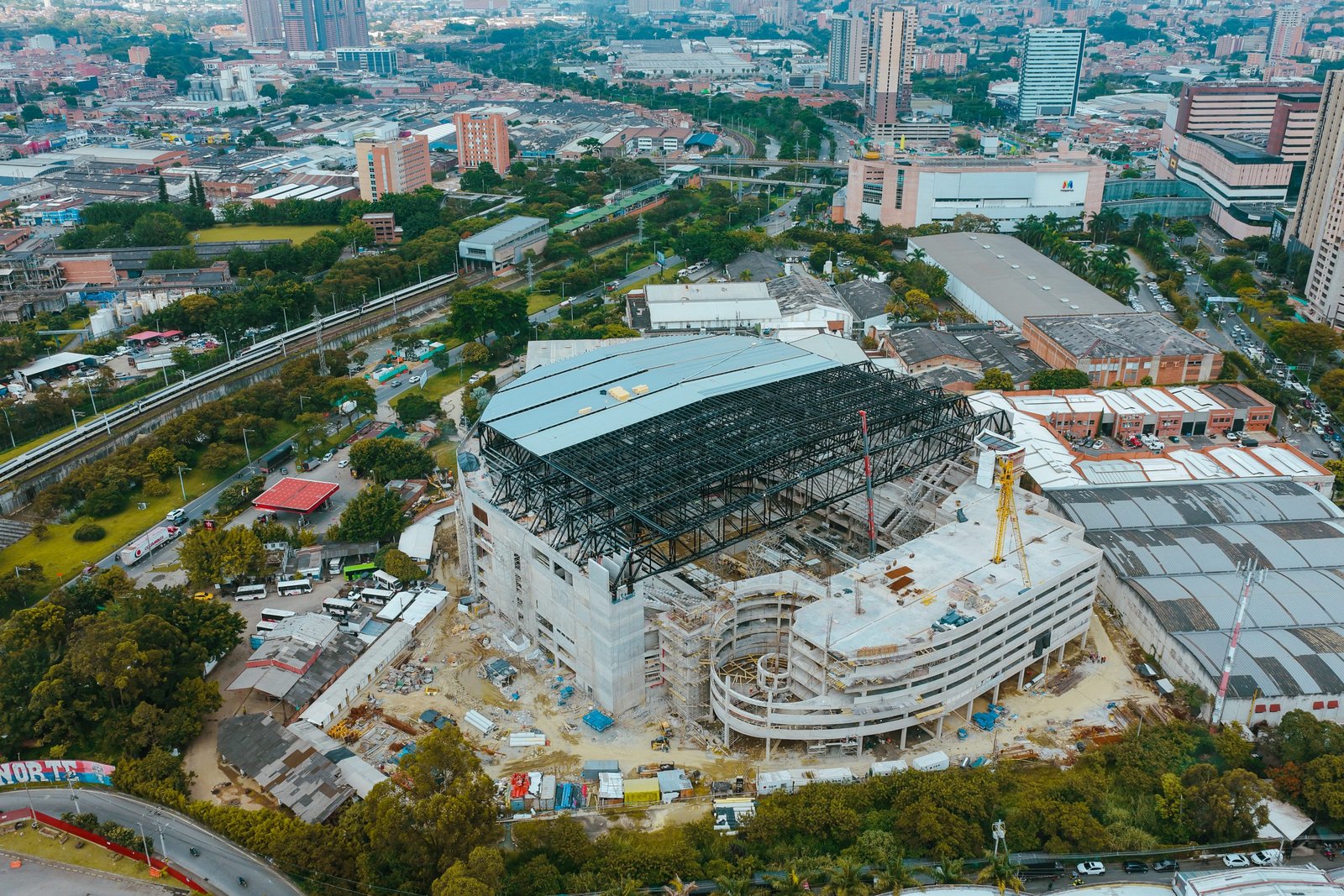 Vista aérea del proyecto completo